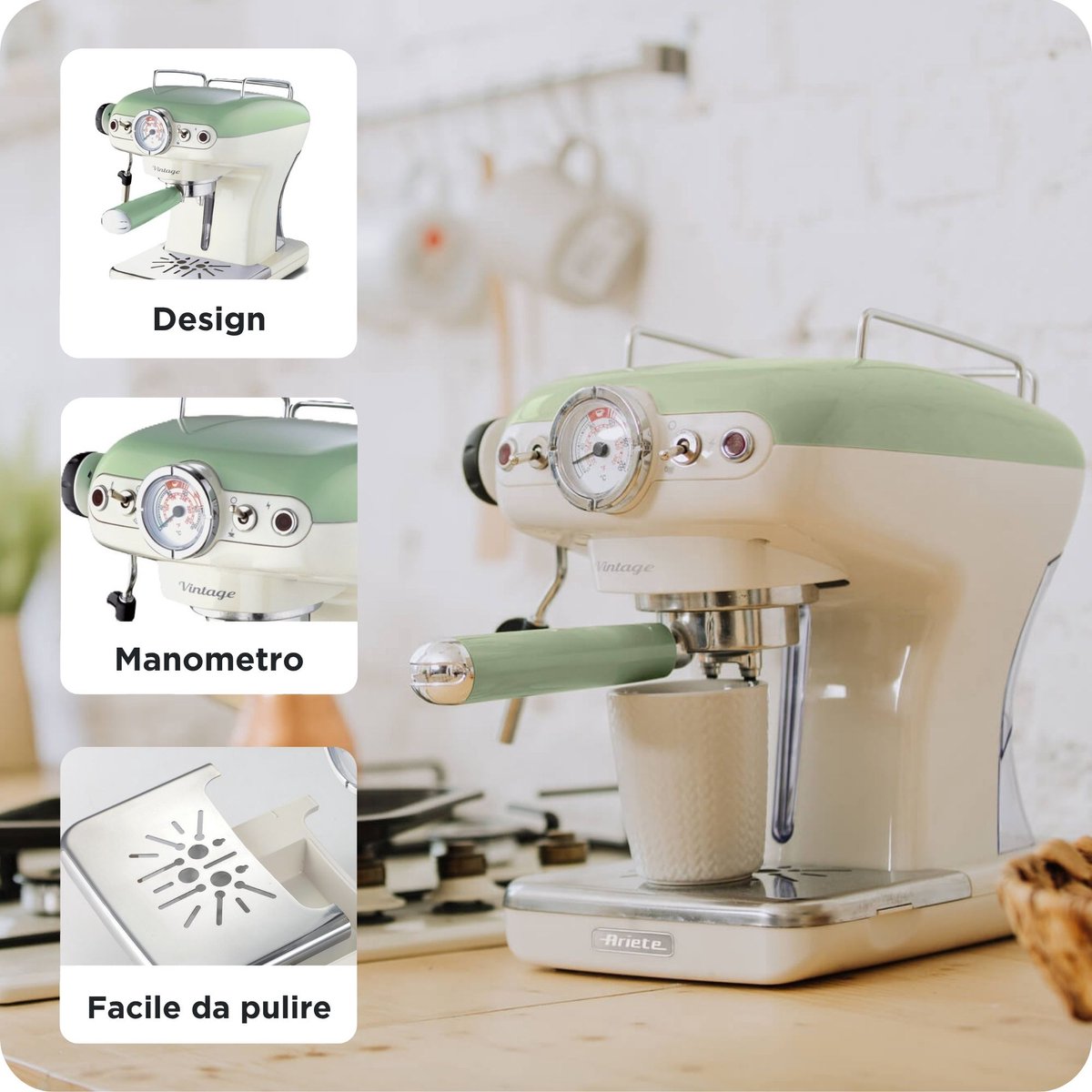 Ariete 1389/14 - Vintage Piston Espressomachine - TWEEDE KANS - Afbeelding 5
